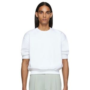 Random Identities  White Side Zipped Sweatshirt